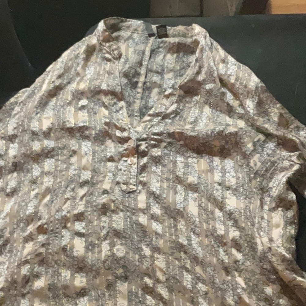 Cassie’s Shear Long Sleeve 2X Blouse